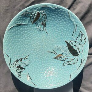 Wade 9.5" Diameter Serving Bowl Golden Turquoise